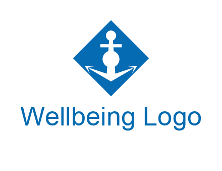 anchor in rhombus transport logo