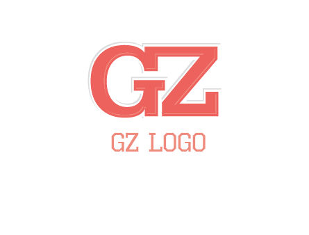 letter G and letter Z joined together