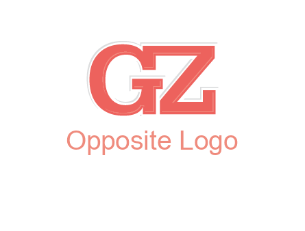 letter G and letter Z joined together