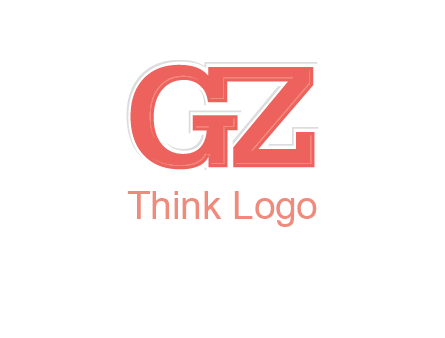 letter G and letter Z joined together