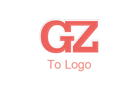 letter G and letter Z joined together