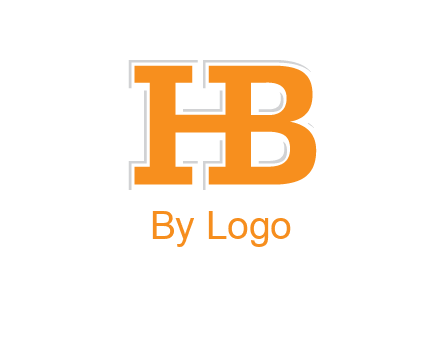 letter B forming letter H
