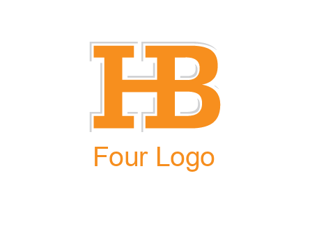 letter B forming letter H