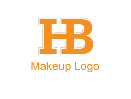 letter B forming letter H