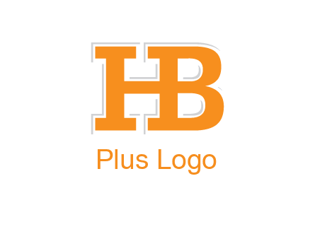 letter B forming letter H