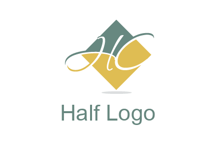 Letters H and C in a rhombus logo