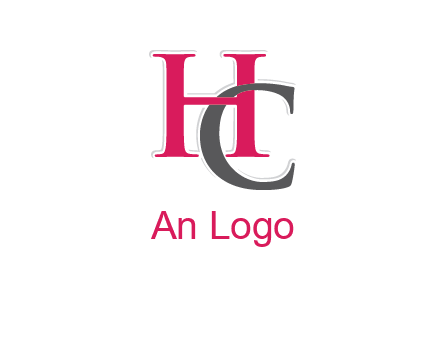 letter C intertwining with letter H