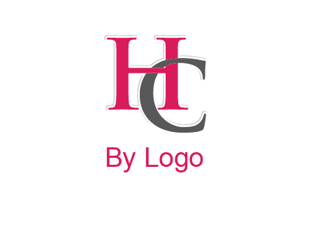 letter C intertwining with letter H