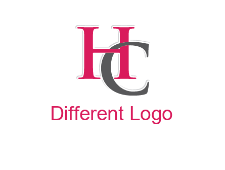 letter C intertwining with letter H