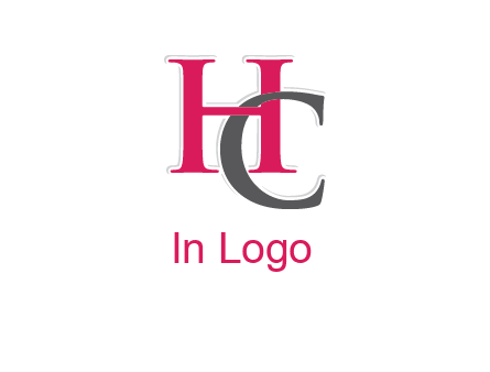 letter C intertwining with letter H