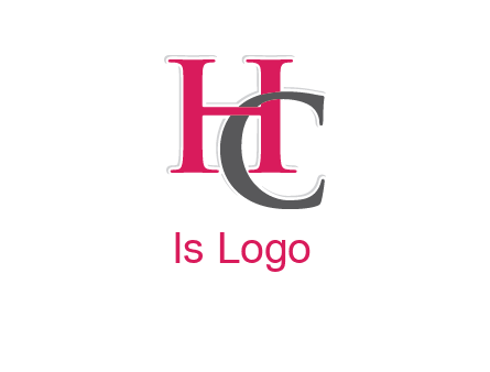 letter C intertwining with letter H