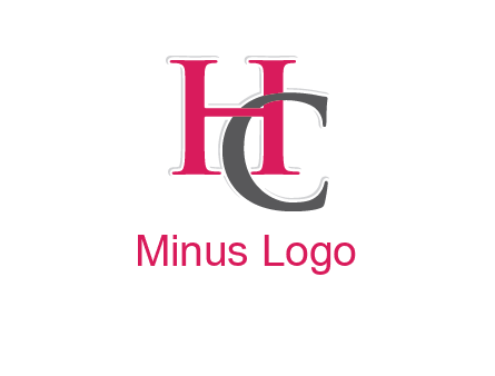 letter C intertwining with letter H
