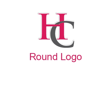 letter C intertwining with letter H