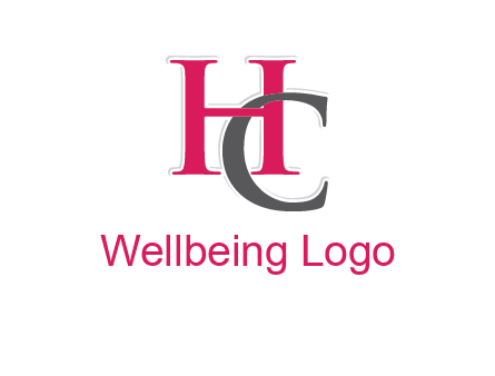 letter C intertwining with letter H