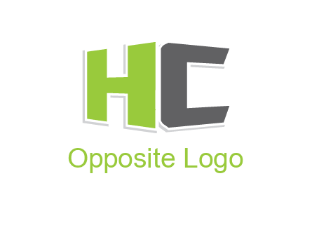 3D letter HC
