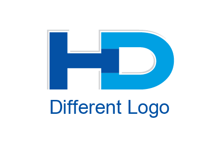 letter H joined to letter D