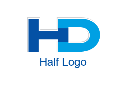 letter H joined to letter D