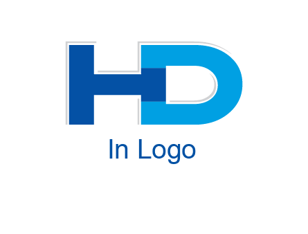 letter H joined to letter D
