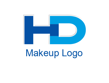 letter H joined to letter D