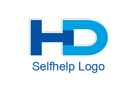 letter H joined to letter D