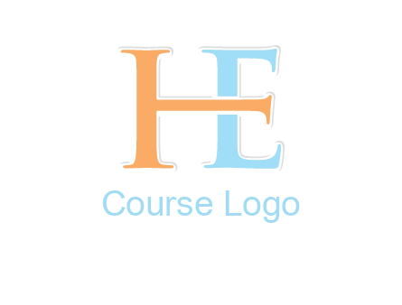 letter H forming letter E