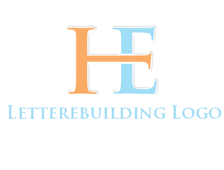 letter H forming letter E