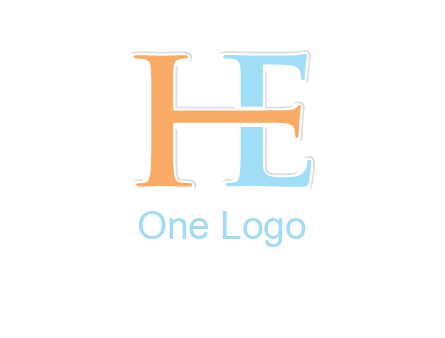 letter H forming letter E