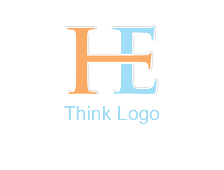 letter H forming letter E
