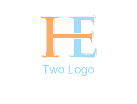 letter H forming letter E
