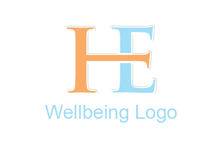 letter H forming letter E