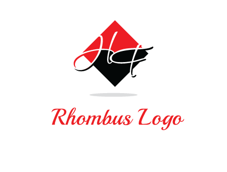 Letters HG in a rhombus logo