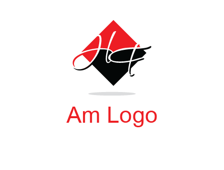 Letters HG in a rhombus logo