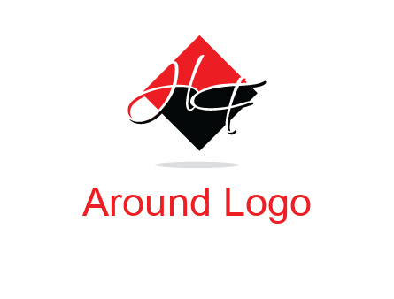 Letters HG in a rhombus logo