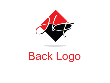 Letters HG in a rhombus logo