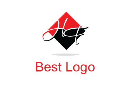 Letters HG in a rhombus logo