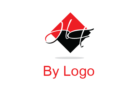 Letters HG in a rhombus logo