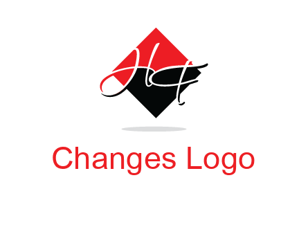 Letters HG in a rhombus logo
