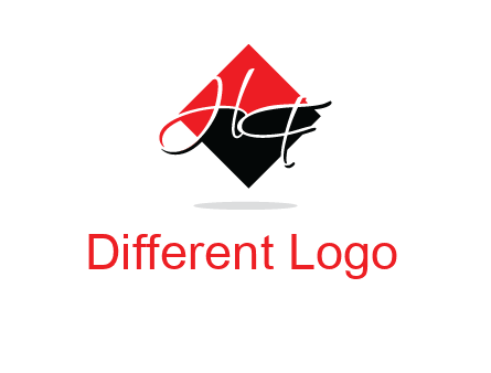 Letters HG in a rhombus logo