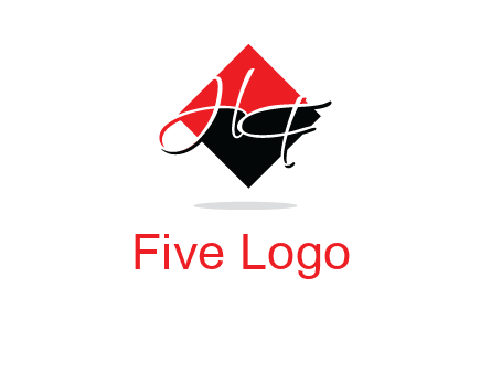 Letters HG in a rhombus logo