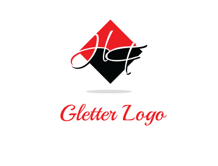 Letters HG in a rhombus logo