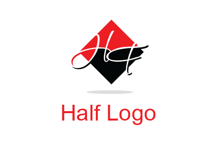 Letters HG in a rhombus logo