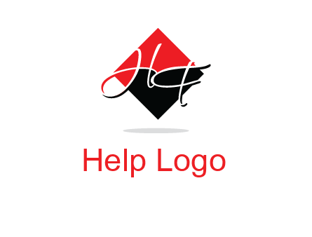 Letters HG in a rhombus logo