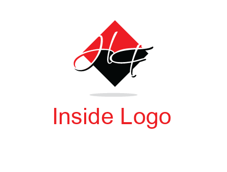 Letters HG in a rhombus logo