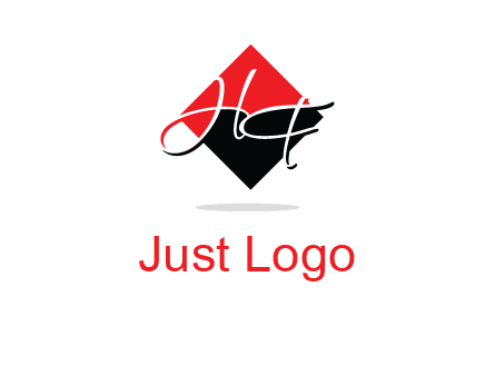 Letters HG in a rhombus logo