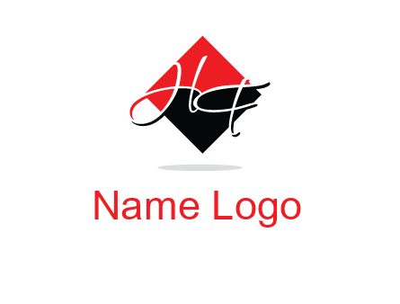 Letters HG in a rhombus logo