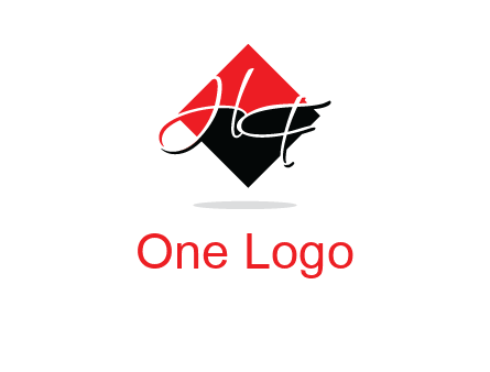 Letters HG in a rhombus logo