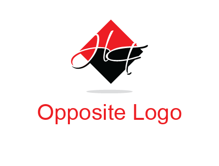 Letters HG in a rhombus logo