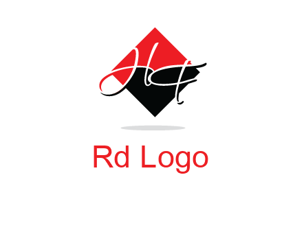 Letters HG in a rhombus logo