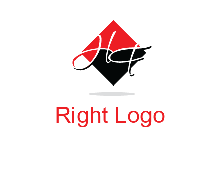 Letters HG in a rhombus logo