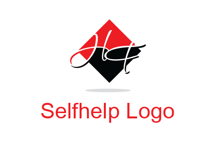 Letters HG in a rhombus logo
